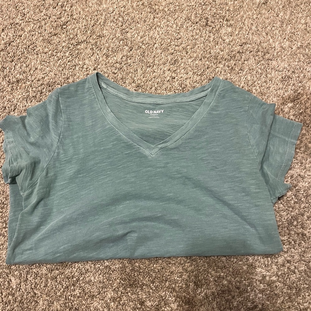 Old Navy Women's Short Sleeve Top in Green